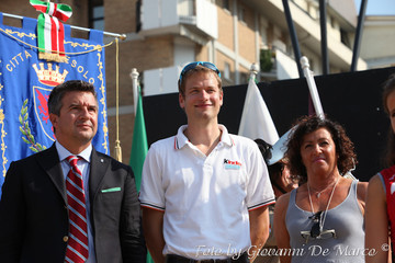 Alex Schwazer con il Sindaco e l'Assessore allo Sport