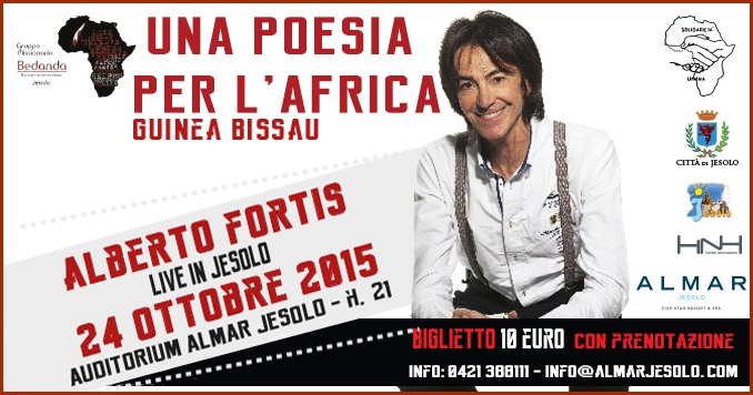 Alberto Fortis Live in Jesolo all'Hotel Almar il 24 ottobre 2015