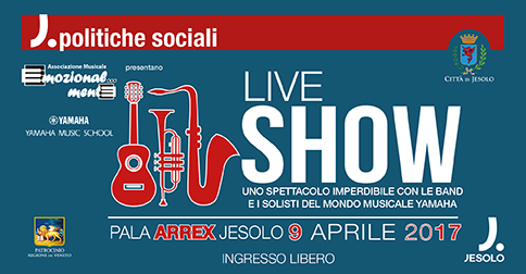 Il Pala Arrex di Jesolo ospita l'evento Yamaha Live Show il 9 aprile 2017 alle 17.30