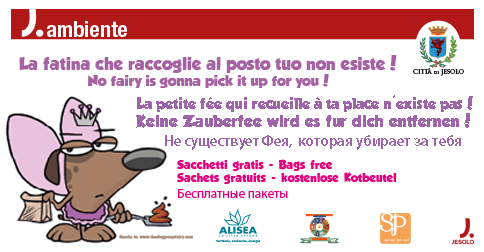 Nuova campagna contro l'abbandono delle deiezioni canine a #Jesolo