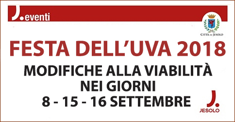 Modifiche alla viabilità per Festa dell'Uva 2018