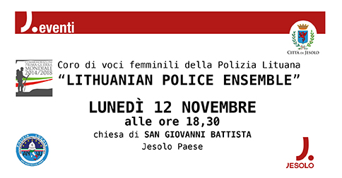 Coro di voci femminili della Polizia Lituana  a Jesolo, Chiesa di S. Giovanni Battista, 12 novembre 2018