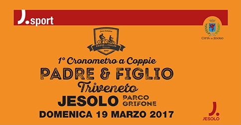 1^ cronometro a coppie padre e figlio, a Jesolo il 19 marzo 2017