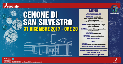 Cenone di San Silvestro al Centro Pertini di Jesolo