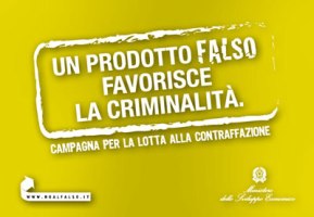 Campagna per la lotta alla contraffazione del Ministero per lo sviluppo economico