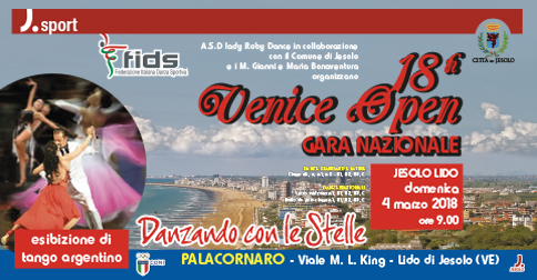 Venice Open gara di ballo a Jesolo il 4 marzo 2018