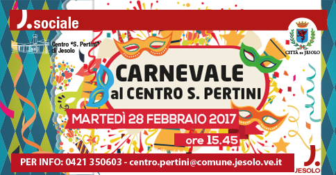 locandina festa di carnevale centro diurno terza età